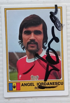 Angel Iordanescu Romania signed