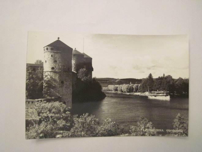 VANHA Postikortti Savonlinna 1950-l Alkup.Mallikappale