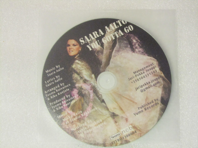 Saara Aalto • You Gotta Go CDr-Single