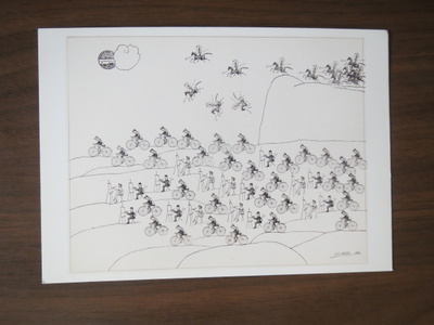 Saul Steinberg: Indians, Cyclists, Artists taidekortti
