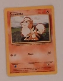 POKEMON KORTTI GROWLITHE , VANHA