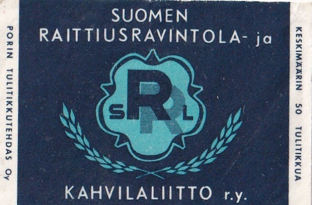 SRL. Suomen Raittiusravintola -ja Kahvilaliitto r.y.    b526