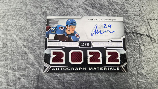 Oskar Olausson 2022-23 Premier Autograph Materials /99
