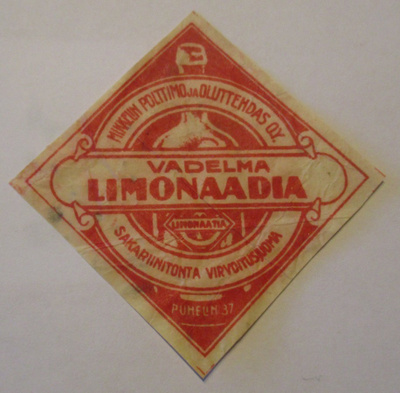 JUOMA ETIKETTI - VADELMA LIMONAADIA MIKKELI (AB11)
