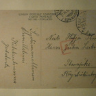 Lohja, penkki mäntyjen katveessa, mv pk, p. 1915 + sens. - pikkukuva 2