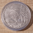 100 MK 1990 Sotainvalidien veljesliitto 50v. Ag 830 KL 9 - pikkukuva 1