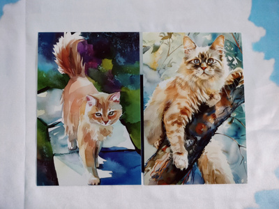 ~Kissa kortti~ 2kpl