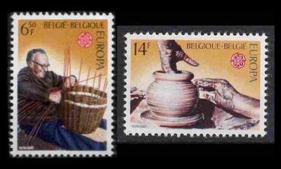 Belgia 1857-8 ** Europa taidekäsityö (1976)