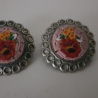 Italialainen Micro Mosaic Rintakoru & Korvakorut vintage - pikkukuva 3