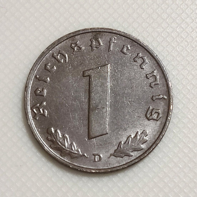 Saksa 1 Pfennig 1937D