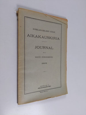 Suomalais-ugrilaisen seuran aikakauskirja XXXVIII