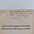 Raoul Palmgren : Venäläinen romaaniperinne ja Neuvostolii... - pikkukuva 2
