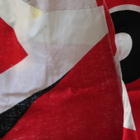 Vintage kuviollinen kangaspala (puuvilla?) - pikkukuva 3