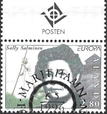 Ål 1996 Eurooppa merkit 2,80 mk välilöpari logo EPL LaPe 113