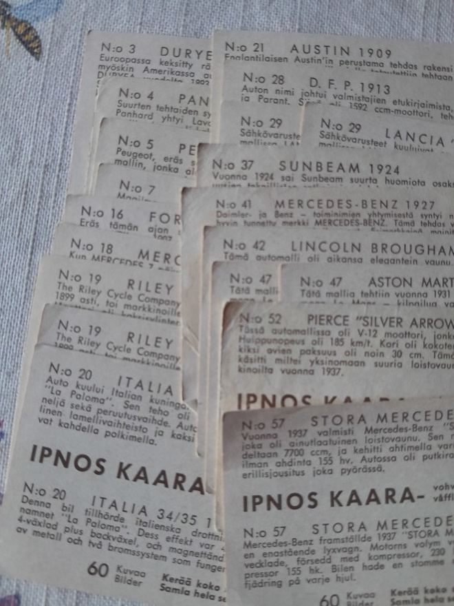 19 kpl inos kaara