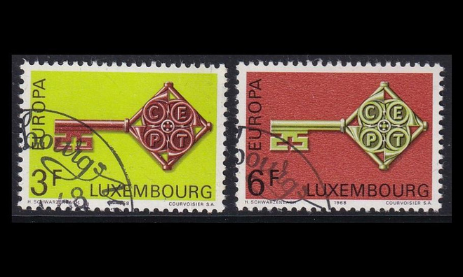 Luxemburg 771-2 o Europa (1968)