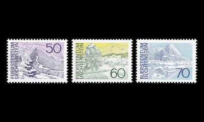 Liechtenstein 584-6 ** Maisemia (1973)