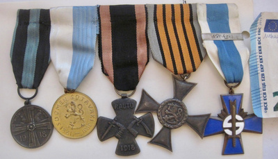 VANHA Ripa Suomen Sotaväki Vapaussoturi Raudun Risti ym