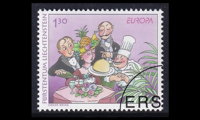 Liechtenstein 1368 o Europa gastronomia (2005)