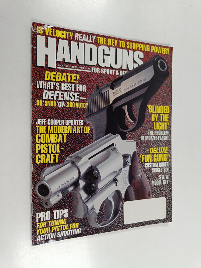 Handguns for sport & defence july 1991