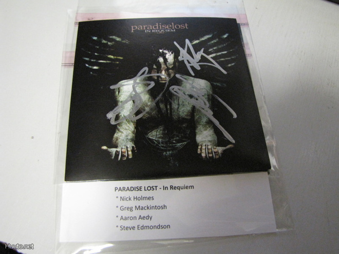 PARADISE LOST - IN REQUIEM CD SLEEVE NELJÄLLÄ NIMMARILLA !