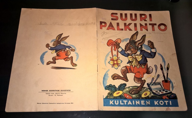 SUURI PALKINTO KULTAINEN KOTI WSOY 1945