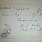Raasepori, linnan rauniot, vanha mv pk, p. 1903 Englantiin - pikkukuva 2