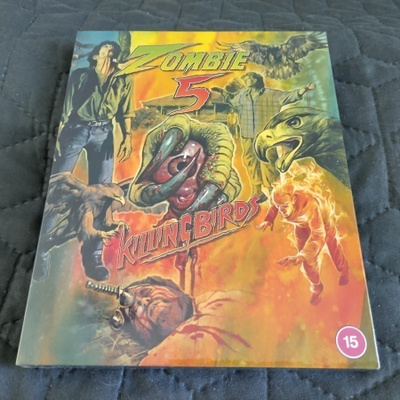Zombie 5: Killing Birds slipcase Blu-ray **muoveissa**