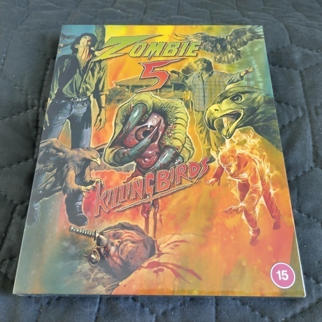 Zombie 5: Killing Birds slipcase Blu-ray **muoveissa**