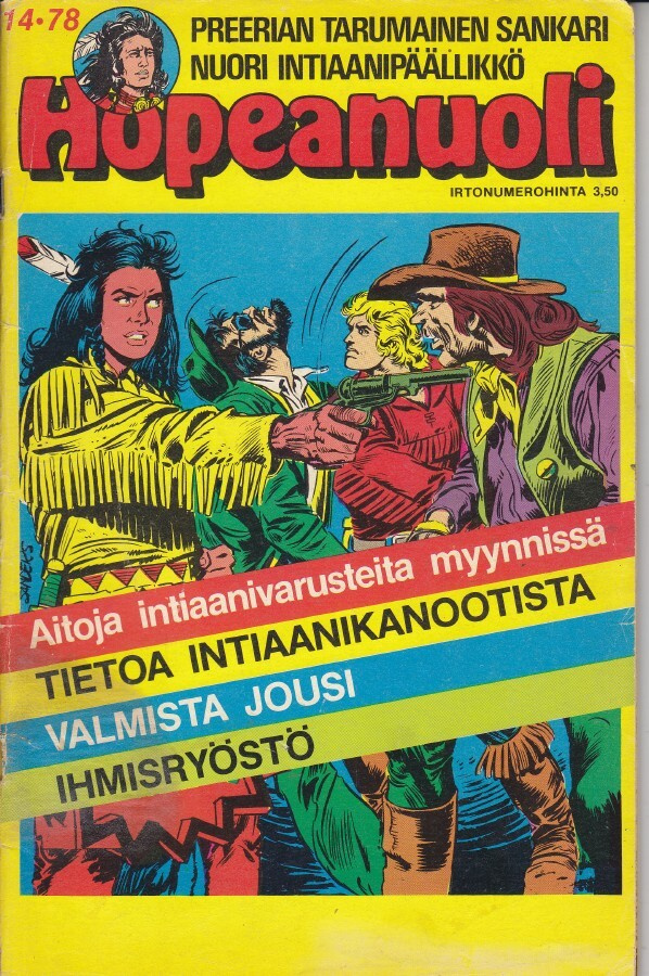 Hopeanuoli 14/1978 sivusarjana Hiawatha