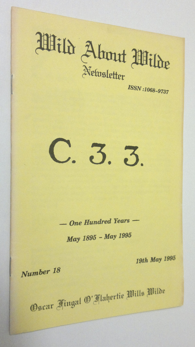 Wild about Wilde - newsletter no. 18 (19th May 1995)