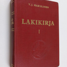 Y. J. Hakulinen : Lakikirja - 21/10 1698-18/2 1966 - pikkukuva 1