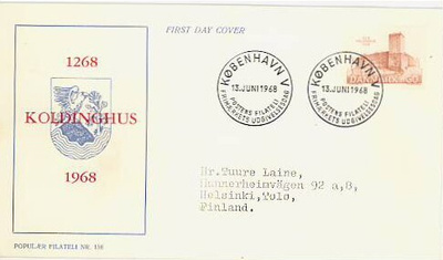 Tanska Mi 468 FDC