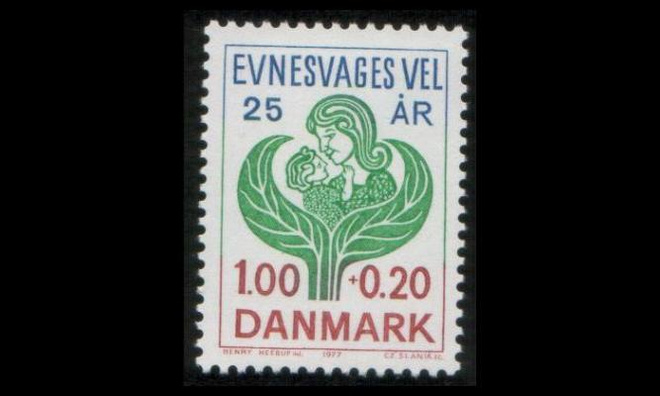 Tanska 638 ** Mielenterveysyhdistys 25v (1977)