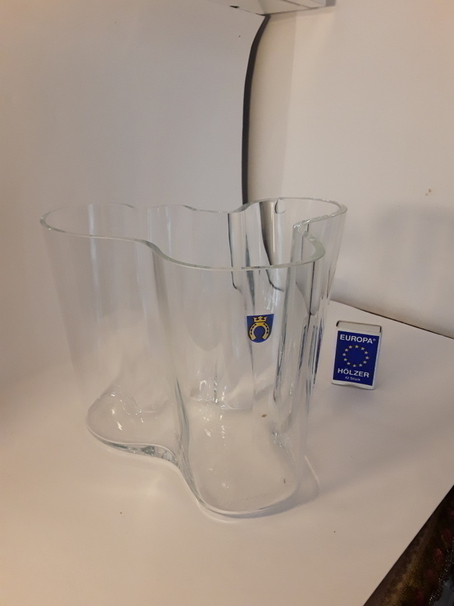 Alvar Aalto maljakko 160 mm reunavikoja.
