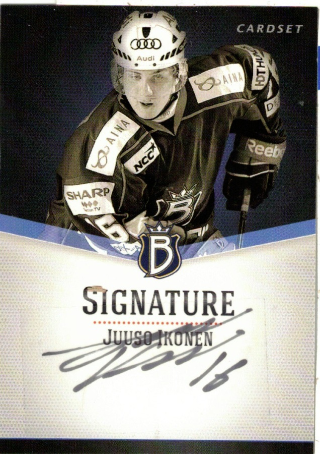 2012-13 Cardset JUUSO IKONEN Blues Ässät Signature