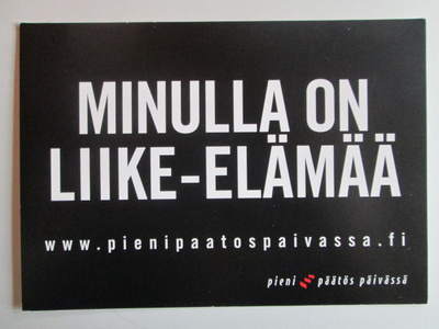 KULKEMATON LIIKUNNAN MAINOSKORTTI