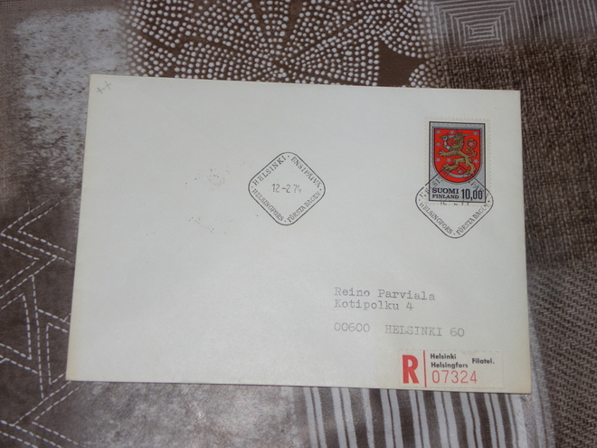 Yleismerkki Vaakuna 1974 FDC Lape 743