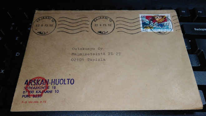 Kajaani Arskan-huolto firmakuori SHELL 26/6