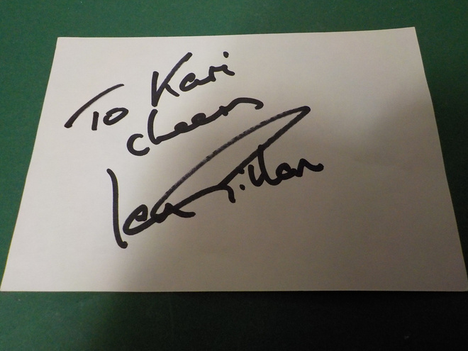 DEEP PURPLE IAN GILLAN NIMIKIRJOITUS