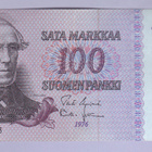 100 mk v.1976 P-109 (Uusivirta-Lehtinen) - pikkukuva 1