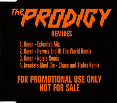 The Prodigy – Remixes Promo CD