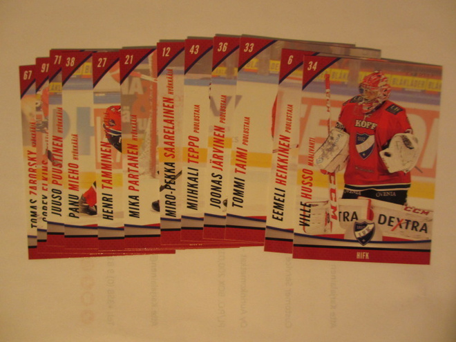 Cardset 2015-16 HIFK 202-213 teamset