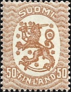 1917 M-17 Saarinen 50 p kellertävänruskea ** LaPe 73 c A