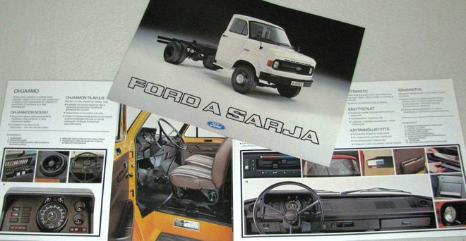 1978 Ford A-sarja kuorma-auto esite - suomalainen  KUIN UUSI