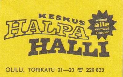 Oulu, Keskus Halpa Halli.  s61