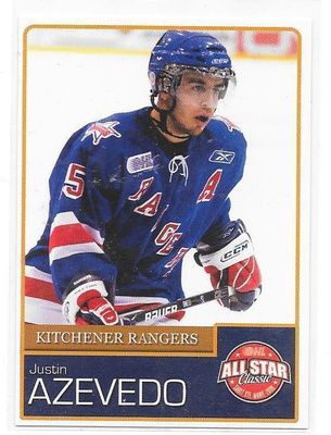 2007-08 OHL All-Stars # Justin Azevedo Kitchener ex- Lukko