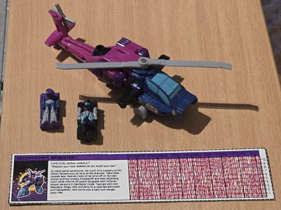 Transformers G1 SPINISTER (Targetmasters) 1988 *100%*