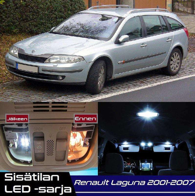 Renault Laguna II Sisätilan LED-sarja 16-osainen