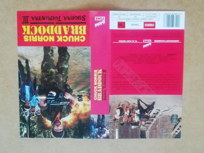 SUORAA TOIMINTAA 3 VHS kansipaperi Chuck Norris